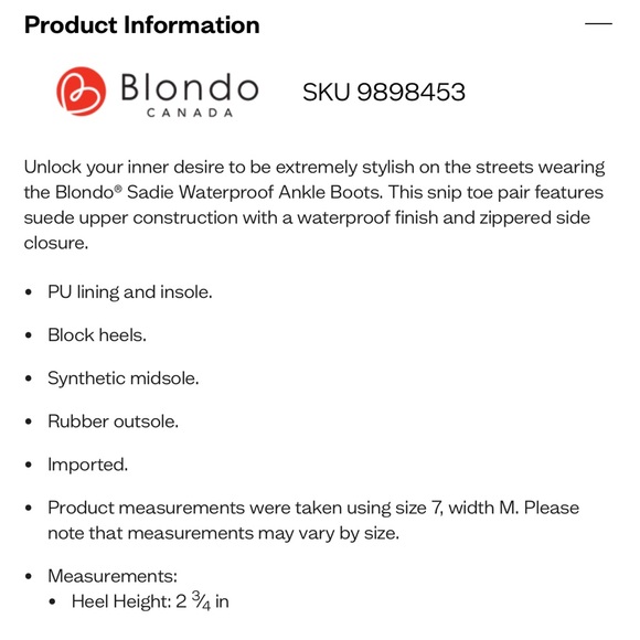 NEW $150 Blondo x Zappos Sadie Black Suede waterproof ankle boot women size 11 - Picture 4 of 6